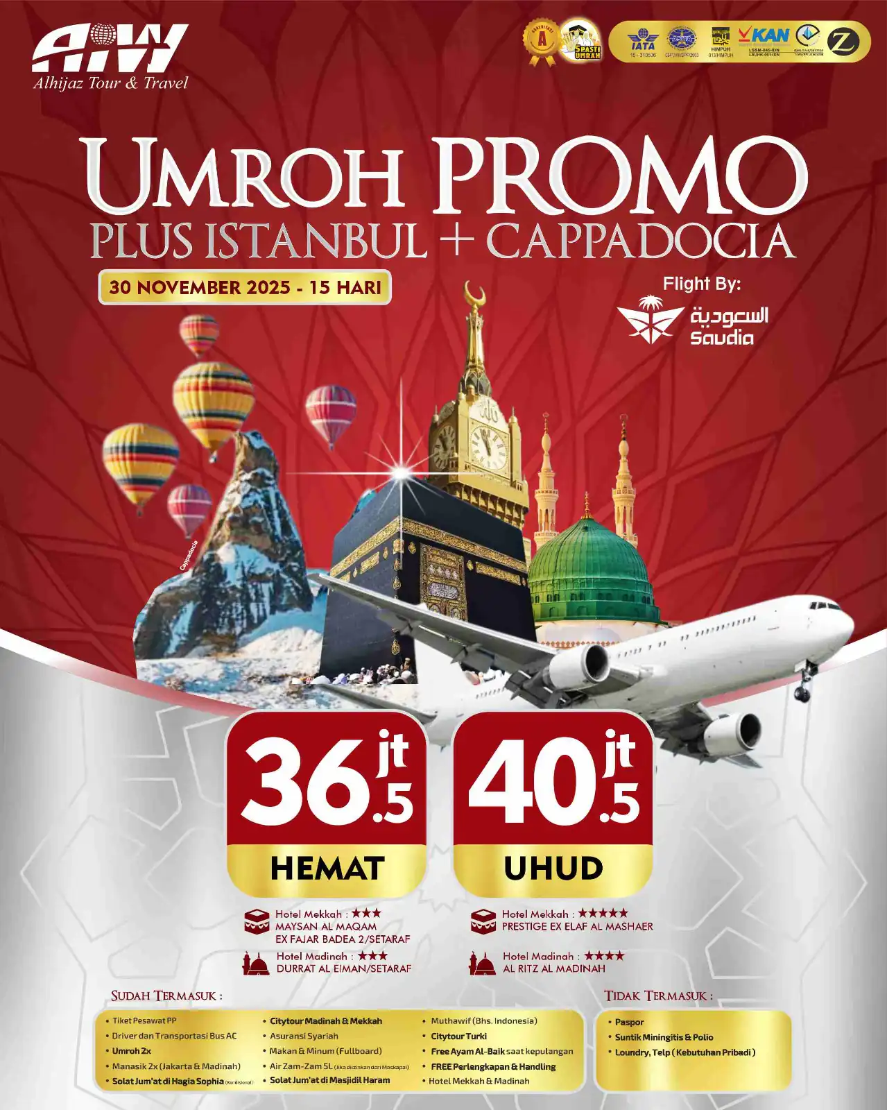 PROMO PLUS ISTANBUL+CAPPADOCIA 15HR