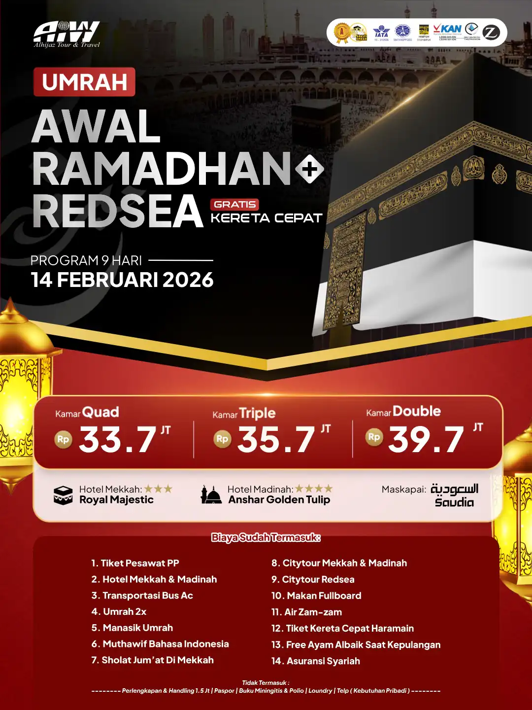 AWAL RAMADHAN PLUS REDSEA 9HR ( KERETA CEPAT)