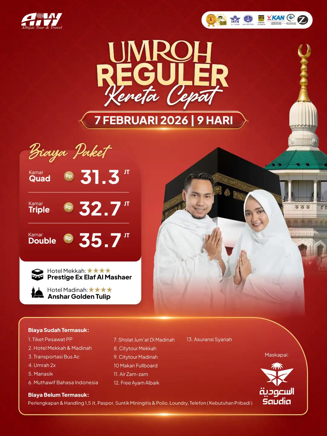 REGULER 9HR (KERETA CEPAT)